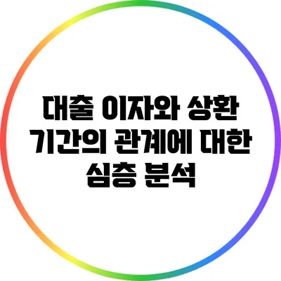 대출 이자와 상환 기간의 관계에 대한 심층 분석