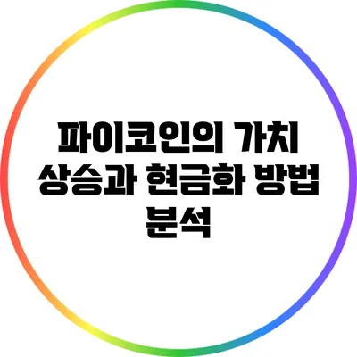 파이코인의 가치 상승과 현금화 방법 분석