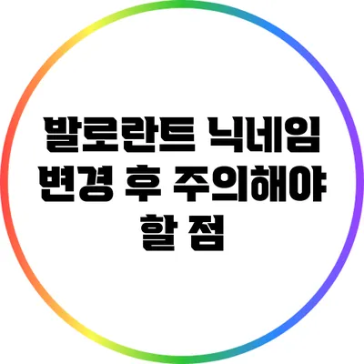 발로란트 닉네임 변경 후 주의해야 할 점
