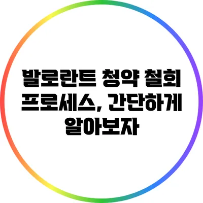 발로란트 청약 철회 프로세스, 간단하게 알아보자