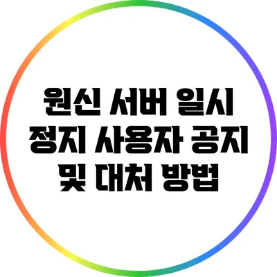 원신 서버 일시 정지: 사용자 공지 및 대처 방법